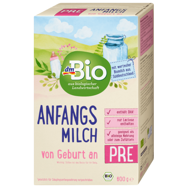 Zamjensko mlijeko DM BIO od rođenja 600g 0