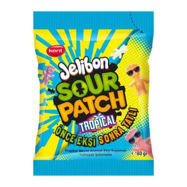 Gumeni bomboni KENT sour patch tropical 80g 0