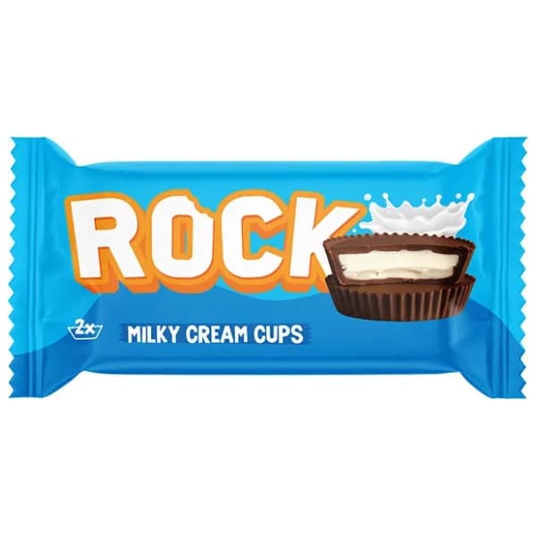 Čokoladica ROCK Milky cream cups 36g 0