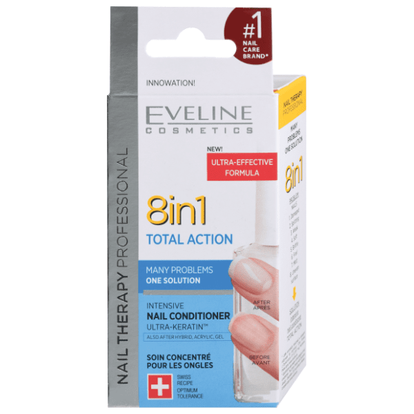 EVELINE Total action 8in1 zaštitni lak za nokte 0