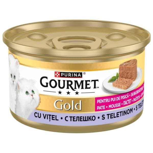 GOURMET Junior gold hrana za mačke teletina 85g 0