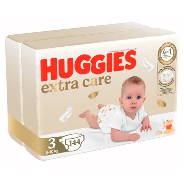 HUGGIES pelene Extra care 3 144kom 0