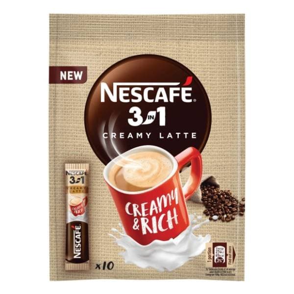 Instant kava NESCAFE 3u1 creamy latte bag 10x15g 0