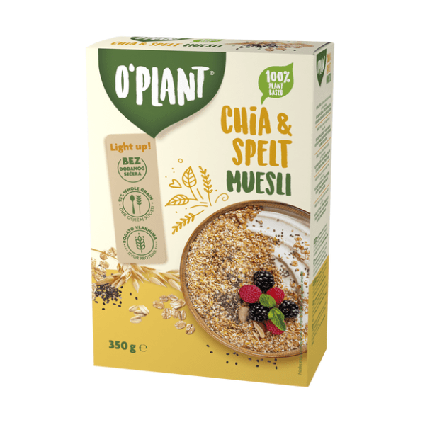 Musli O'PLANT Chia&spelta 350g 0