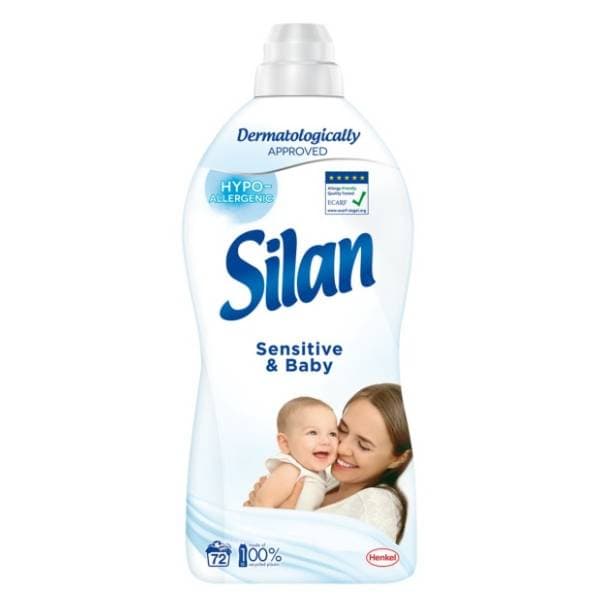 SILAN Sensitive & baby omekšivač za rublje 72 pranja (1,8l) 0