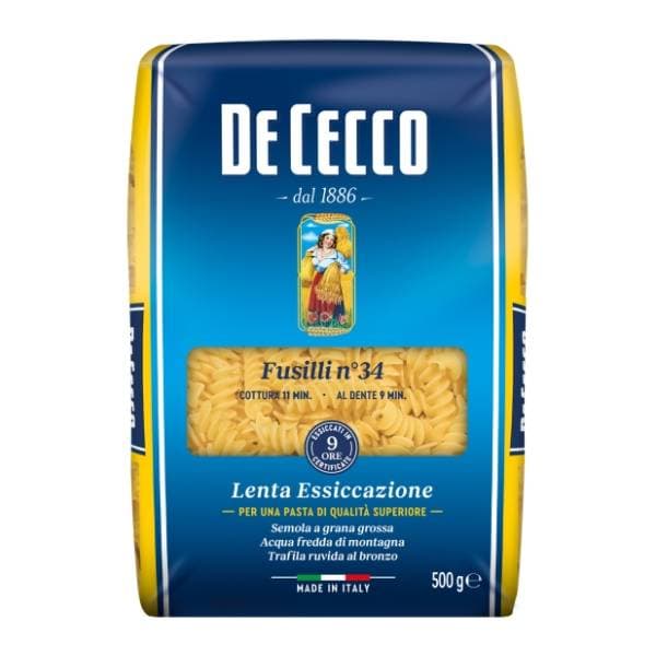 Tjestenina DE CECCO Fusilli 500g 0