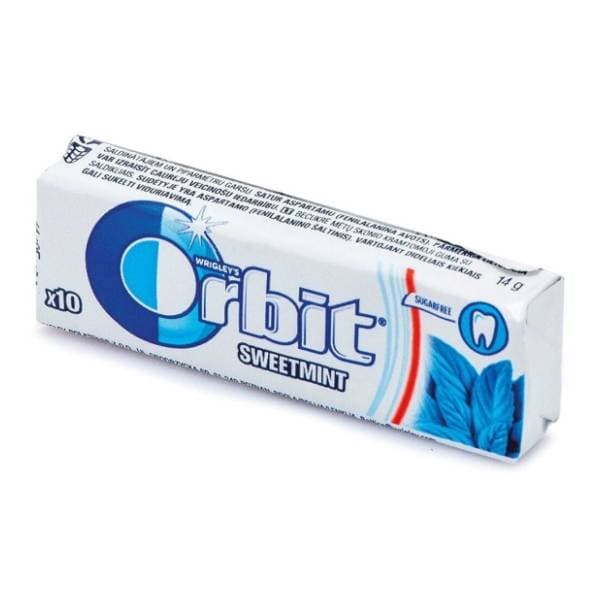 Žvakaće gume ORBIT Sweet mint 14g 0