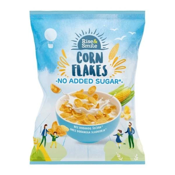 Corn flakes RISE&SMILE bez šećera 500g 0