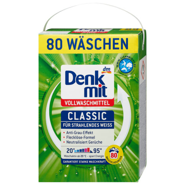 DENKMIT Classic deterdžent za bijelo rublje 80 pranja (5,2kg) 0