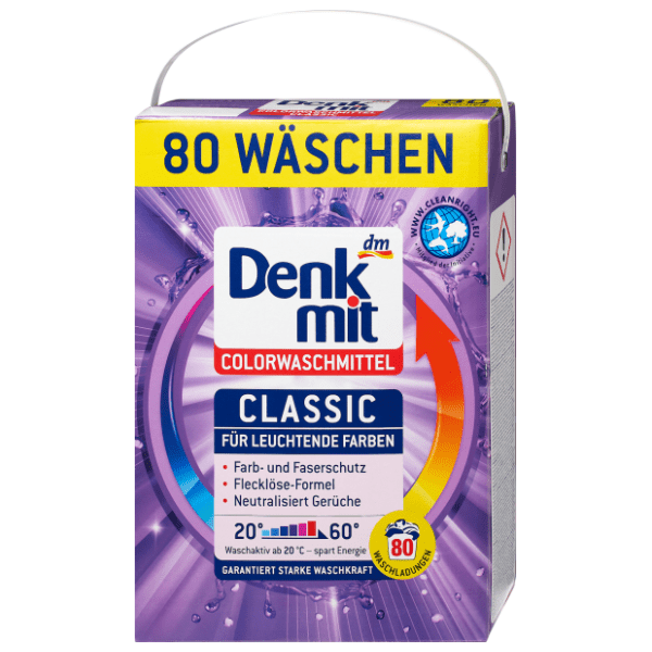 DENKMIT Classic deterdžent za obojeno rublje 80 pranja (5,2kg) 0