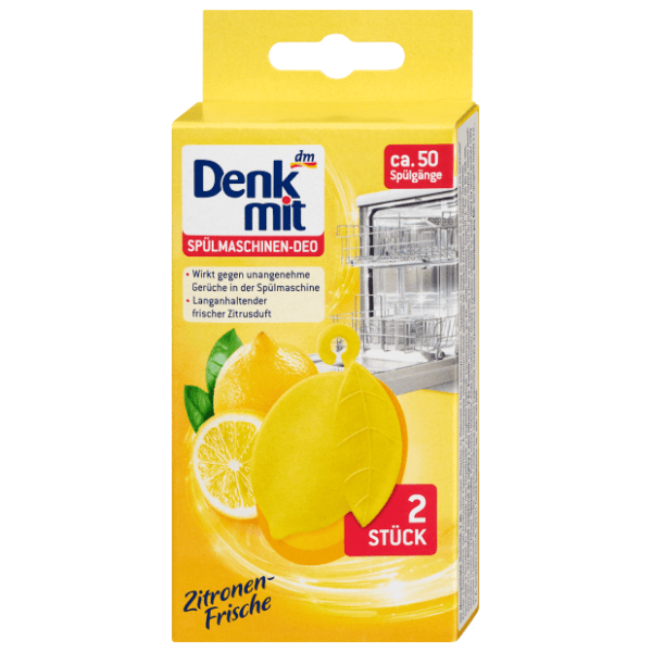 DENKMIT osvježivač perilica posuđa limun 2kom 0
