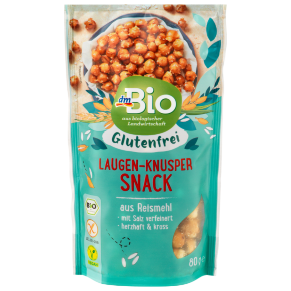 DM BIO hrskavi slani snack bez glutena 80g 0