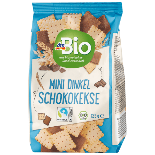 DM BIO mini keks od pira i čokolade 125g 0