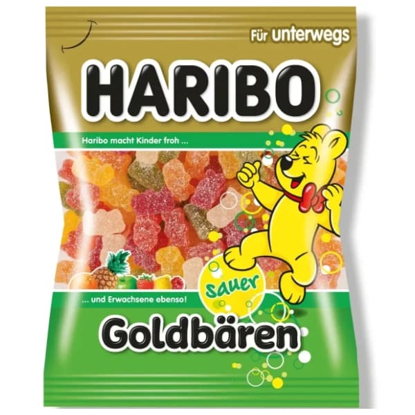 Gumeni bomboni HARIBO Goldbears sour 100g 0