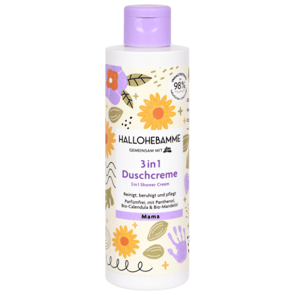 Kremasti gel za tuširanje HALLOHEBAMME Mama 3u1 200ml 0