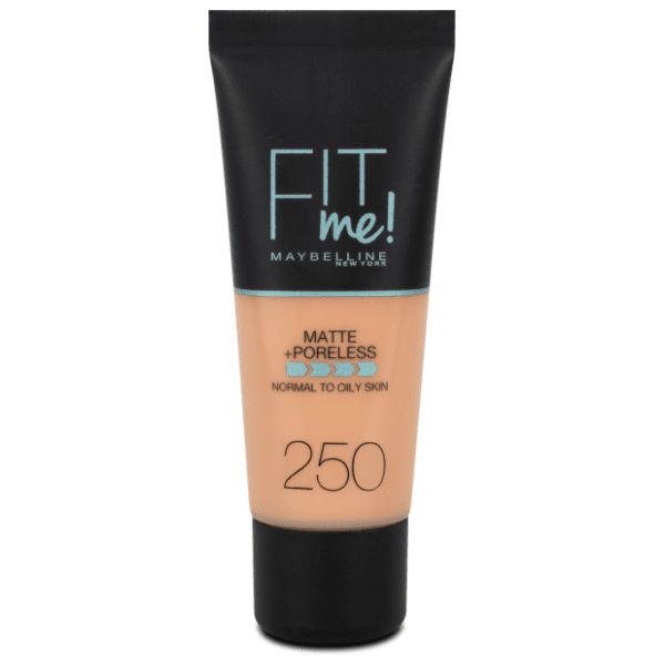 MAYBELLINE Fit me matte tekući puder 250 sun beige 30ml 0