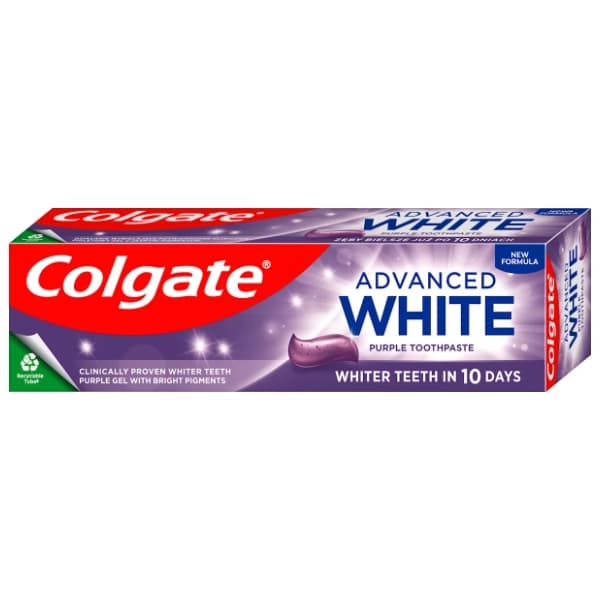 Pasta za zube COLGATE Advanced white purple 75ml 0