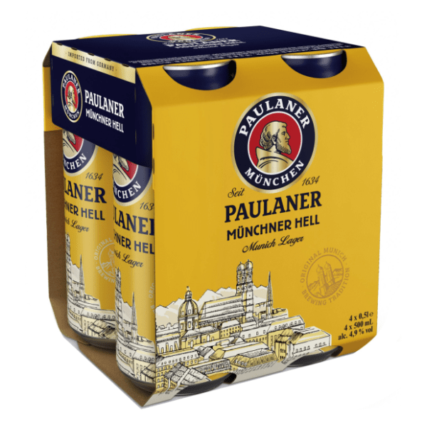 Pivo PAULANER svijetlo minhensko 4x0,5l 0