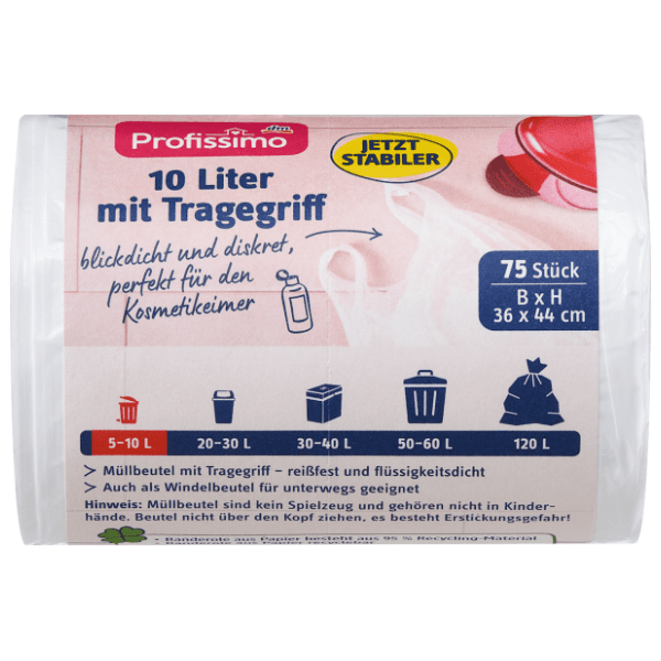 PROFISSIMO vrećice za smeće s ručkom 10l 75kom 0