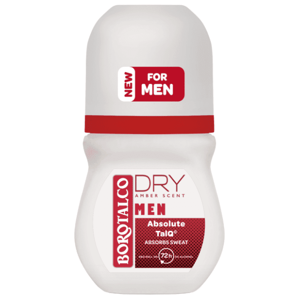 Roll-on BOROTALCO Men dry amber 50ml 0