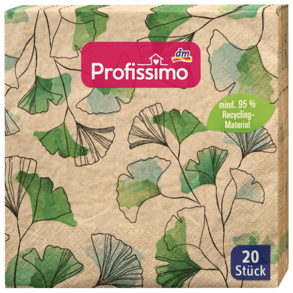 Salvete PROFISSIMO Ginko list reciklirane 2sloja 20kom 0