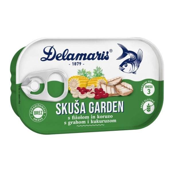 DELAMARIS Garden skuša s povrćem 125g 0