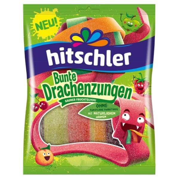 Gumeni bomboni HITSCHIES zmajevi ježići kis mix 125g 0