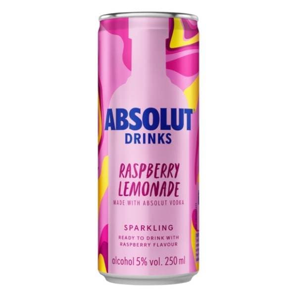 Koktel ABSOLUT raspberry lemonade 250ml 0