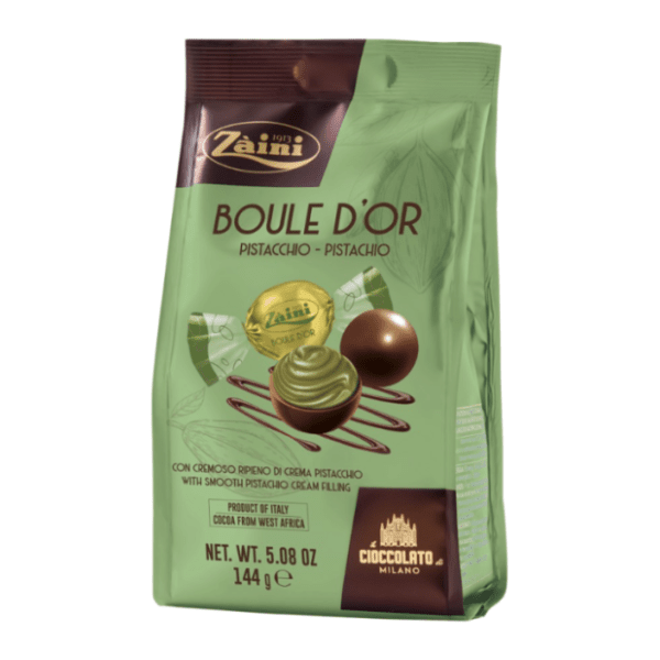 Praline ZAINI Boule d'or pistacija 144g 0