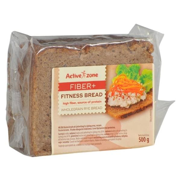 ACTIVE ZONE Zone Fiber+ raženi kruh 500g 0