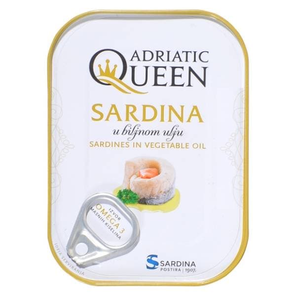 ADRIATIC QUEEN sardina u biljnom ulju 73,5g 0