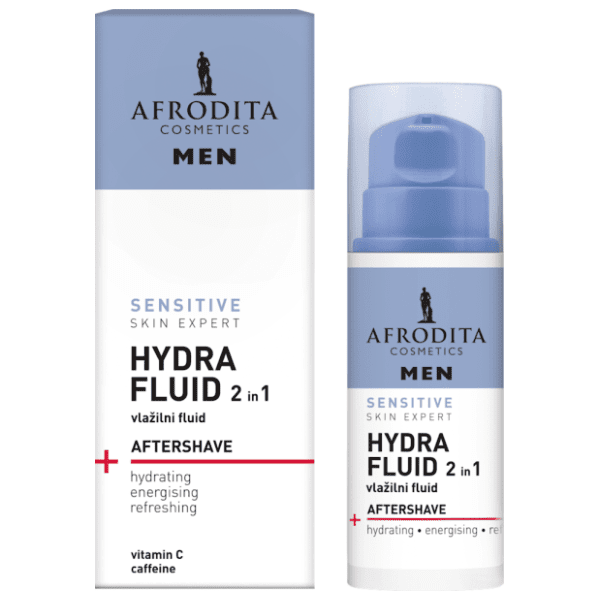AFRODITA Men sensitive hydra fluid 2u1 after shave 50ml 0