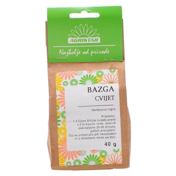 AGRISTAR bazga cvijet čaj 40g 0