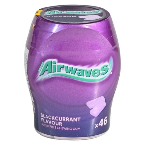 AIRWAWES Blackcurrant Flavour žvakaće gume bočica 64g 0