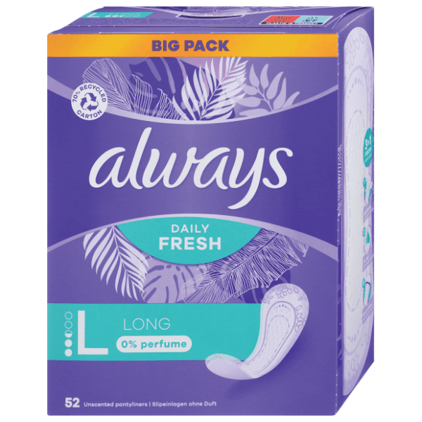 ALWAYS Daily fresh long dnevni ulošci 52kom 0