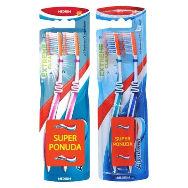 AQUAFRESH Extreme clean četkica za zube 2kom (više vrsta) 0