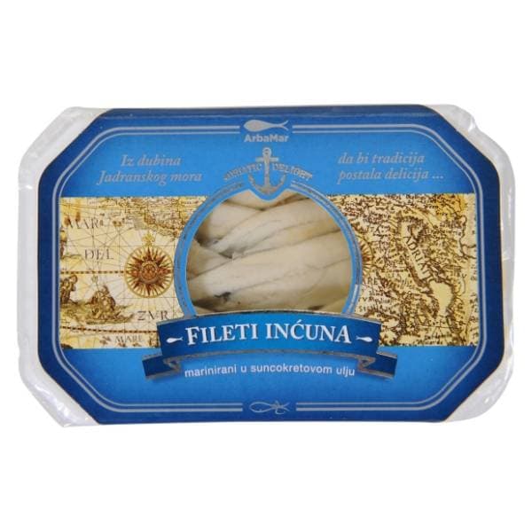 ARBAMAR fileti inćuna marinirani u suncokretovom ulju 45g 0