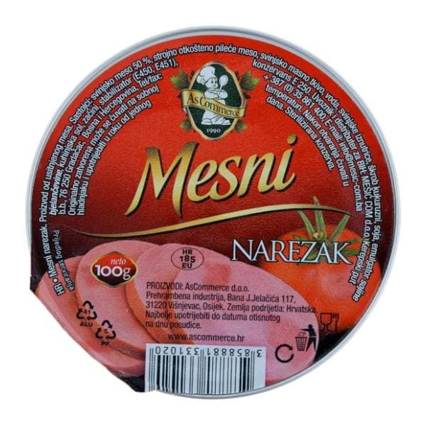 ASCOMMERCE mesni narezak 100g 0