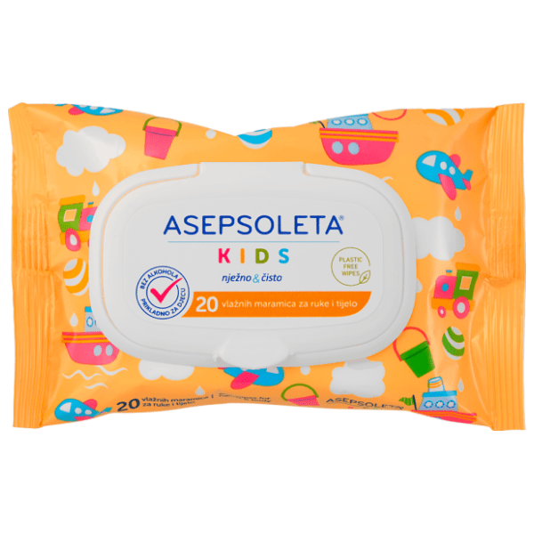 ASEPSOLETA Kids vlažne maramice 20kom 0
