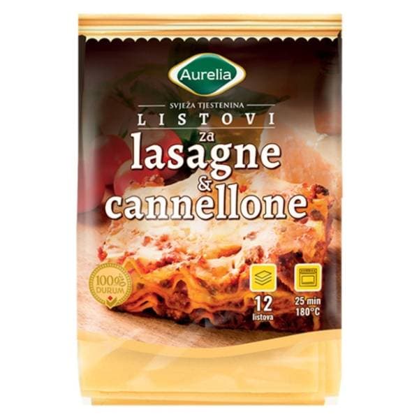 AURELIA Listovi za lasagne i cannellone 250g 0