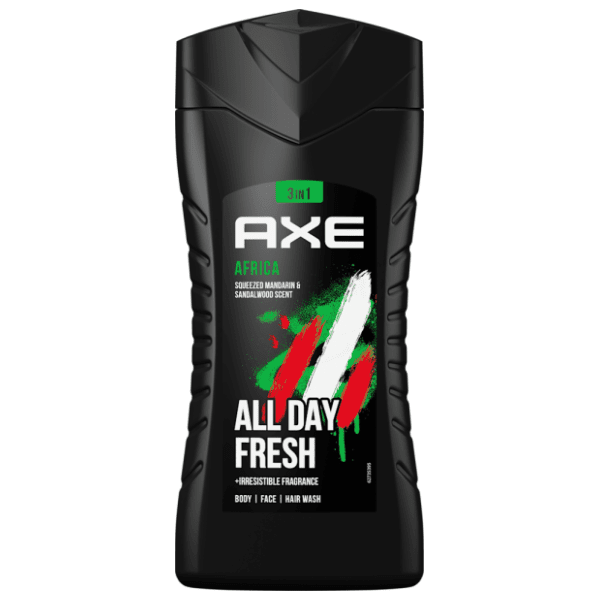 AXE gel za tuširanje Africa 3in1 250ml 0