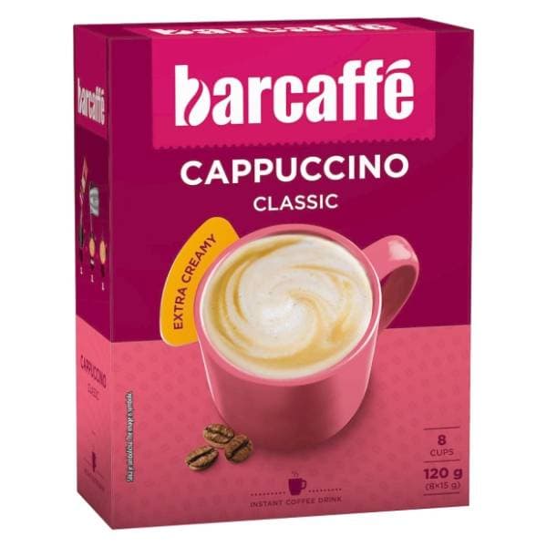 BARCAFFE Cappuccino classic instant kava 8x15g 0