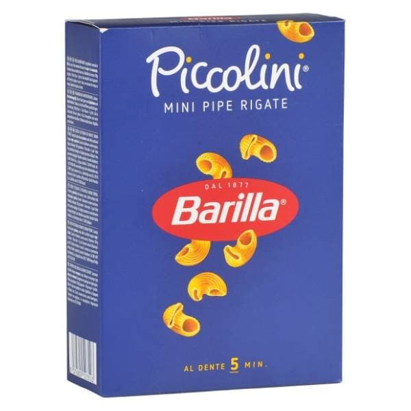 BARILLA Piccolini tjestenina mini pipe rigate 500g 0