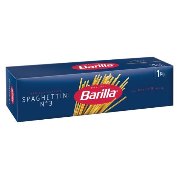 BARILLA spaghetti n.3 bez jaja 1kg 0