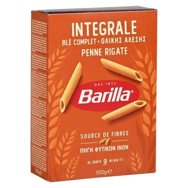 BARILLA Integrale tjestenina penne rigate 500g 0
