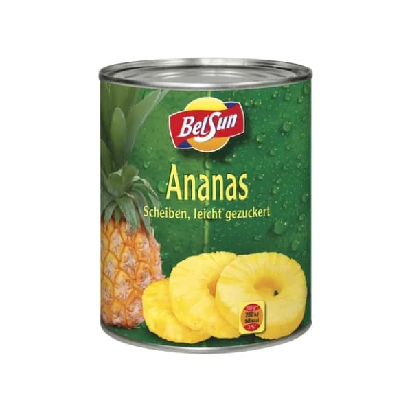 BELSUN kompot ananas kolutići 820g 0