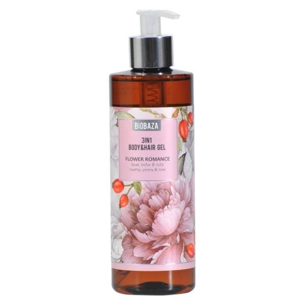 BIOBAZA gel za tuširanje flower romance 3in1 400ml 0