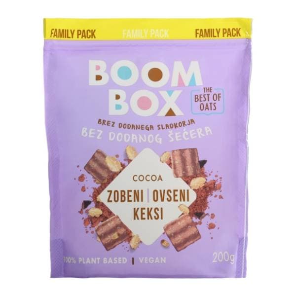 BOOM BOX zobeni keksi s kakaom 200g 0