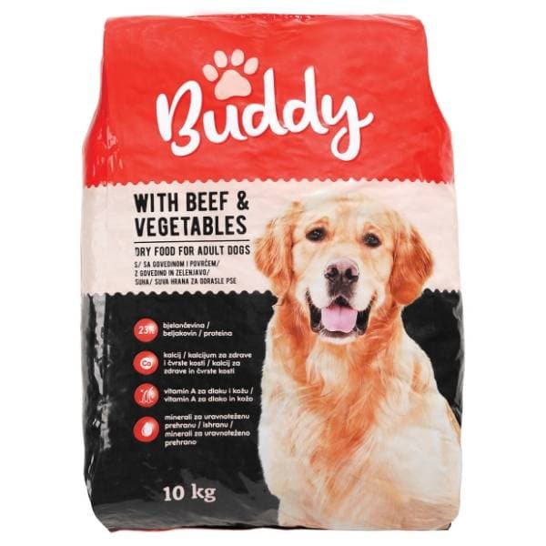BUDDY hrana za pse govedina i povrće 10kg 0