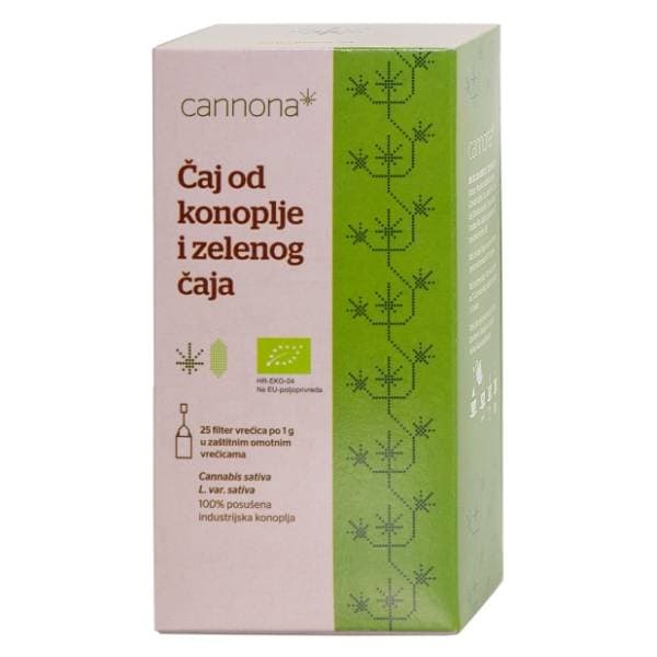 CANNONA čaj od konoplje i zelenog čaja 25g 0